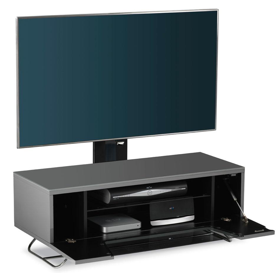 Alphason Chromium 2 Grey Cantilever TV Stand (CRO2-1000BKT-GRY)