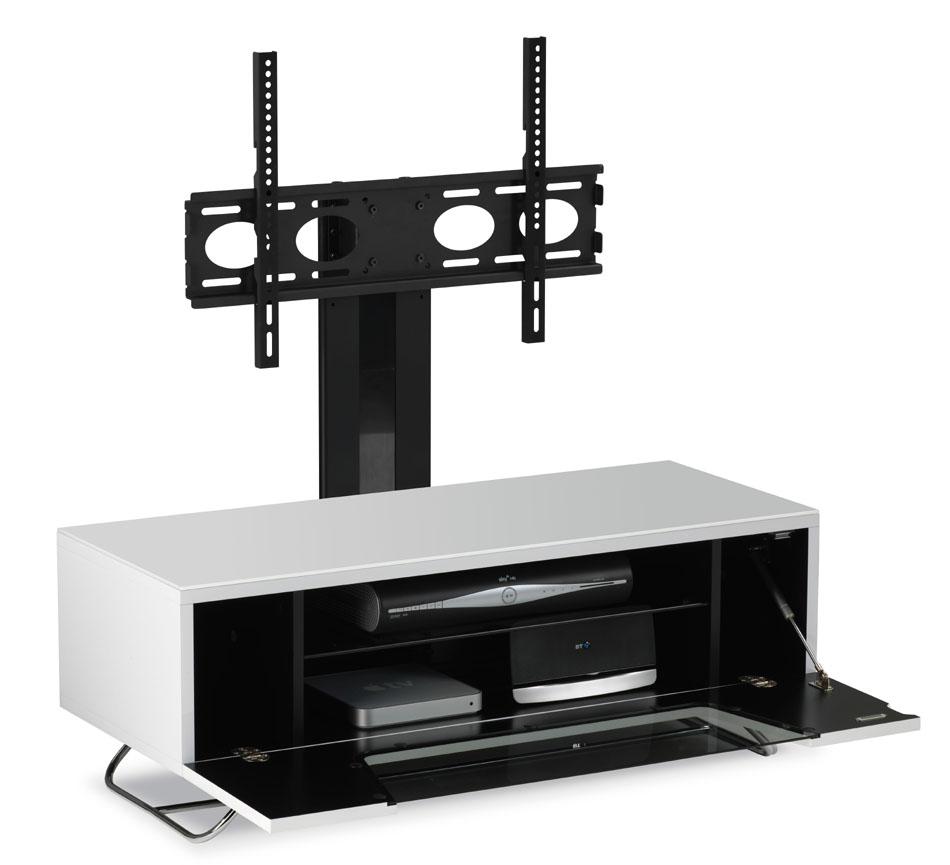 Alphason Chromium 2 White Cantilever TV Stand (CRO2-1000BKT-WHT)