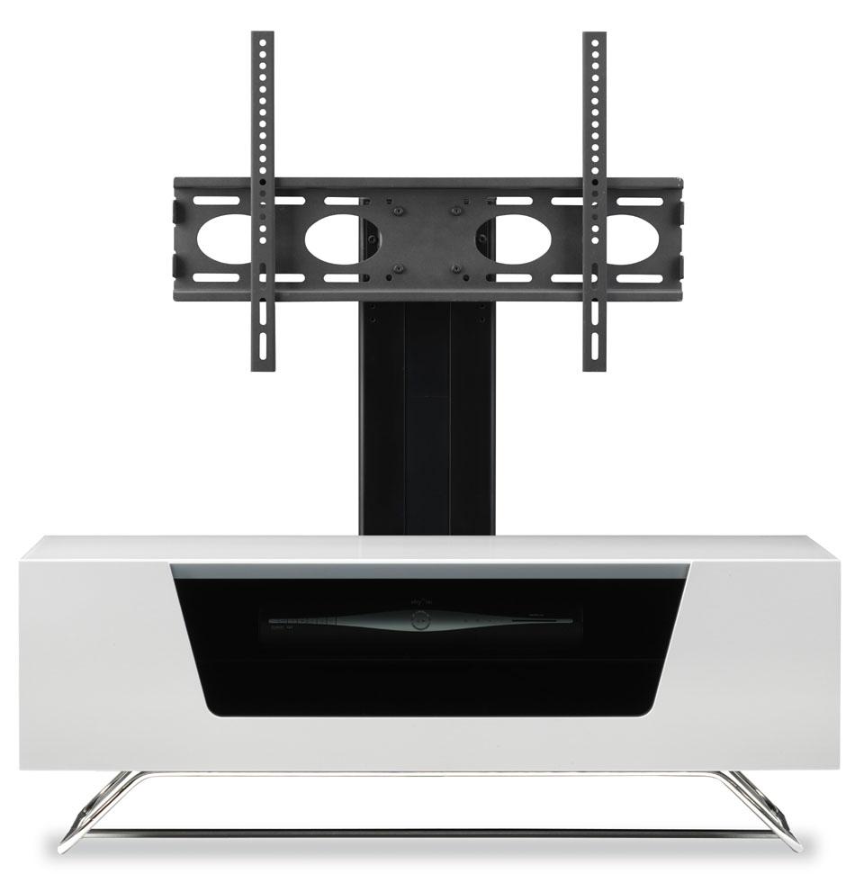 Alphason Chromium 2 White Cantilever TV Stand (CRO2-1000BKT-WHT)