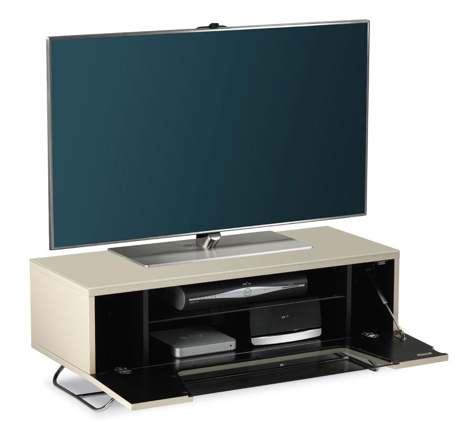 Alphason Chromium 2 Ivory TV Stand (CRO2-1000CB-IVO)