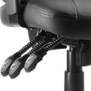 Dynamic Galaxy Ergonomic Executive Leather Operator Chair in Black