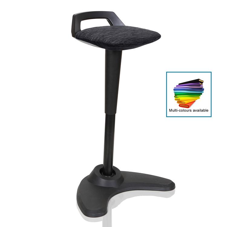 Dynamic Spry Sit and Stand Stool in Black