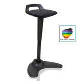 Dynamic Spry Sit and Stand Stool in Black