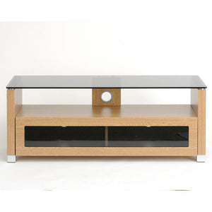 TTAP Elegance TV Cabinet in Oak and Tinted Glass (AVS-L642-1050-3OT)