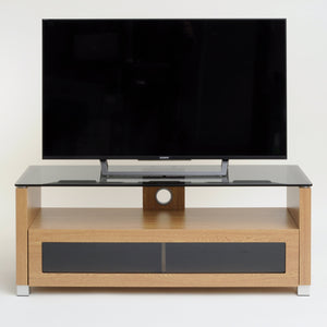 TTAP Elegance TV Cabinet in Oak and Tinted Glass (AVS-L642-1050-3OT)