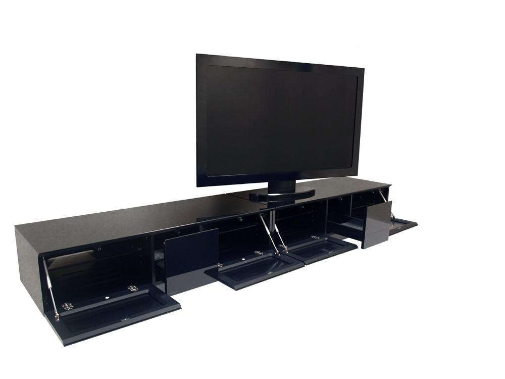 Alphason Element EMT2500 High Gloss Black TV Cabinet