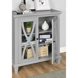 Dorel Home Ellington Range Accent Cabinet in Grey