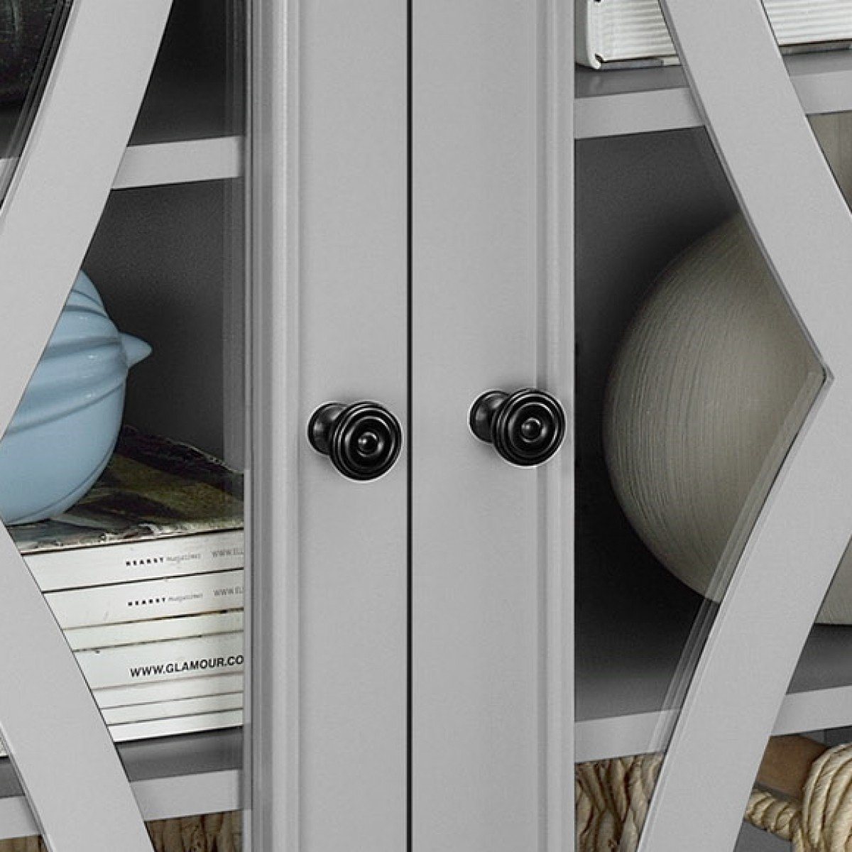 Dorel Home Ellington Range Accent Cabinet in Grey