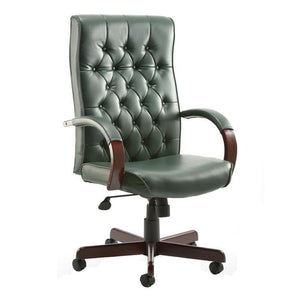 Teknik Warwick Green Leather Executive Office Chair (B8501-GR)