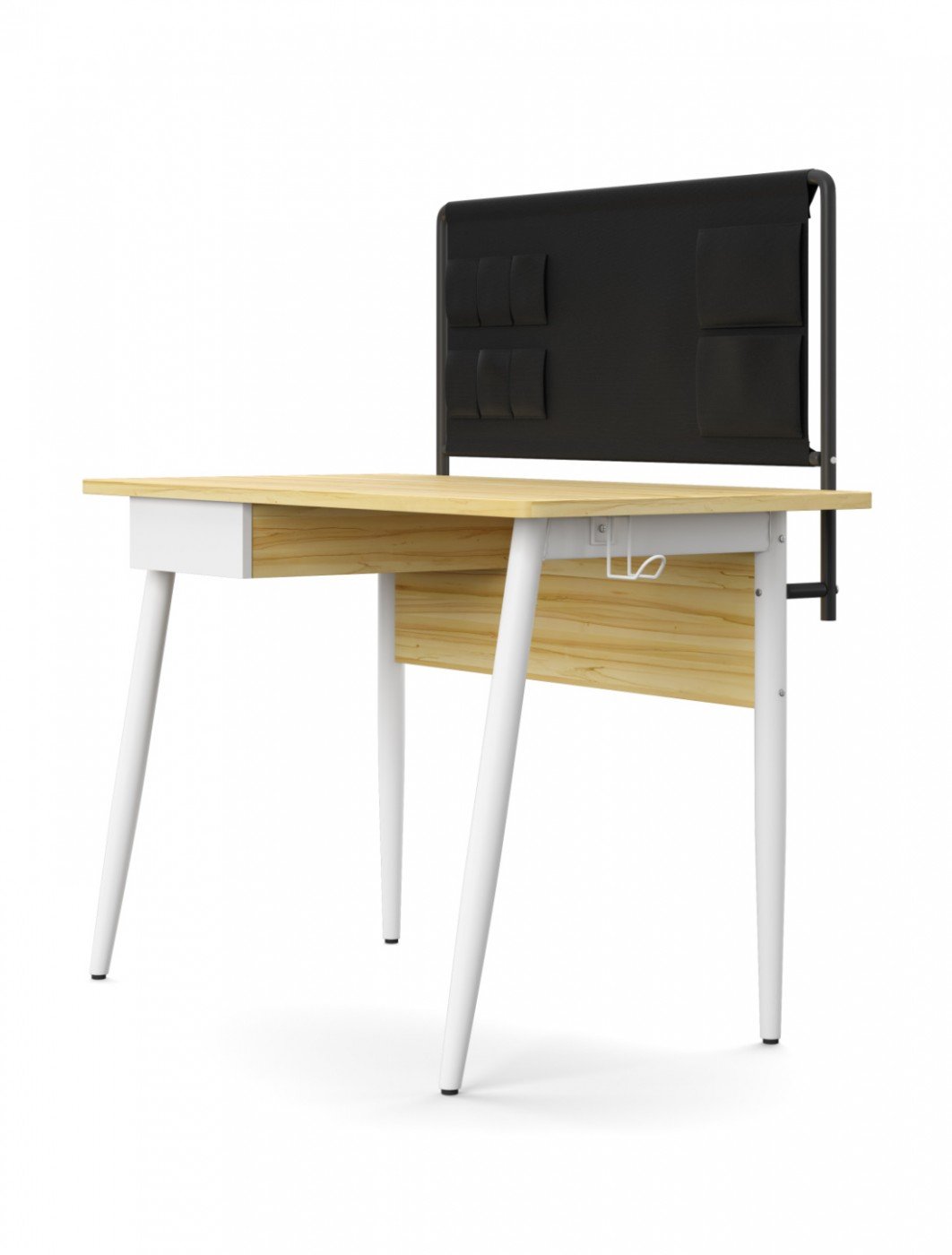 Alphason Freemont Oak and White Office Desk (AW3617WHI)