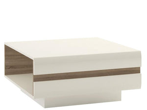 Furniture To Go Chelsea Small Gloss White and Oak Coffee Table (4027144P)
