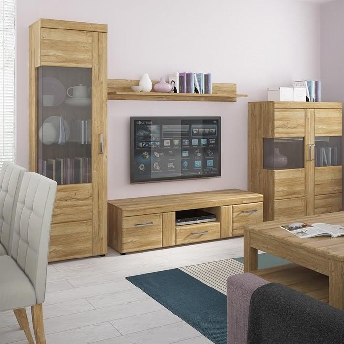 Furniture To Go Cortina 2 Door 1 Drawer Wide TV Cabinet In Grandson Oak (4325156)