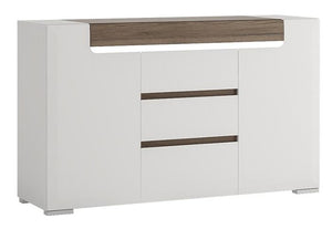 Furniture To Go Toronto 2 Door 3 Drawer Sideboard with LED Lighting (4202344)