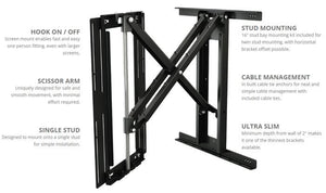 Future Automation PS55 Cantilever Wall Mount with Swivel to suit 55 to 75 inch