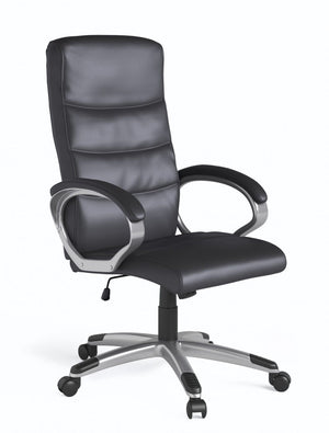 Alphason Hampton Black Leather Office Chair (AOC6241BLK)