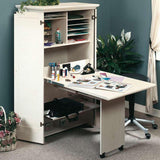 Teknik Hideaway Office Desk in Antique White (5158097)