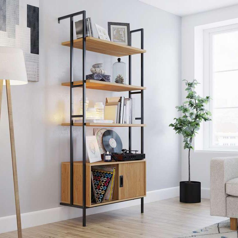 Teknik Hythe Wall Mounted Bookcase with Cupboard (5426436)