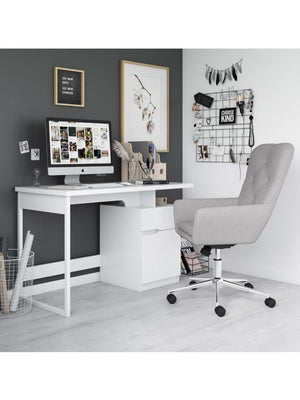 Alphason Bridport White Home Office Desk (AW3130)