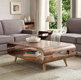 Jual Havana Curved Walnut Coffee Table (JF703)