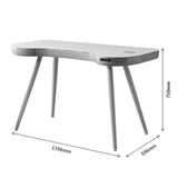 Jual San Francisco Smart Desk With Speakers And Wireless Charging in Oak and White Glass (PC711)