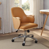 Jual San Francisco PC712 Executive Office Chair in Oak and Tan Leather