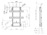 AV4-LF700 Flat Screen Lifting Mechanism 700mm Lift / Travel