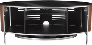 MDA Designs Luna Walnut Oval TV Cabinet