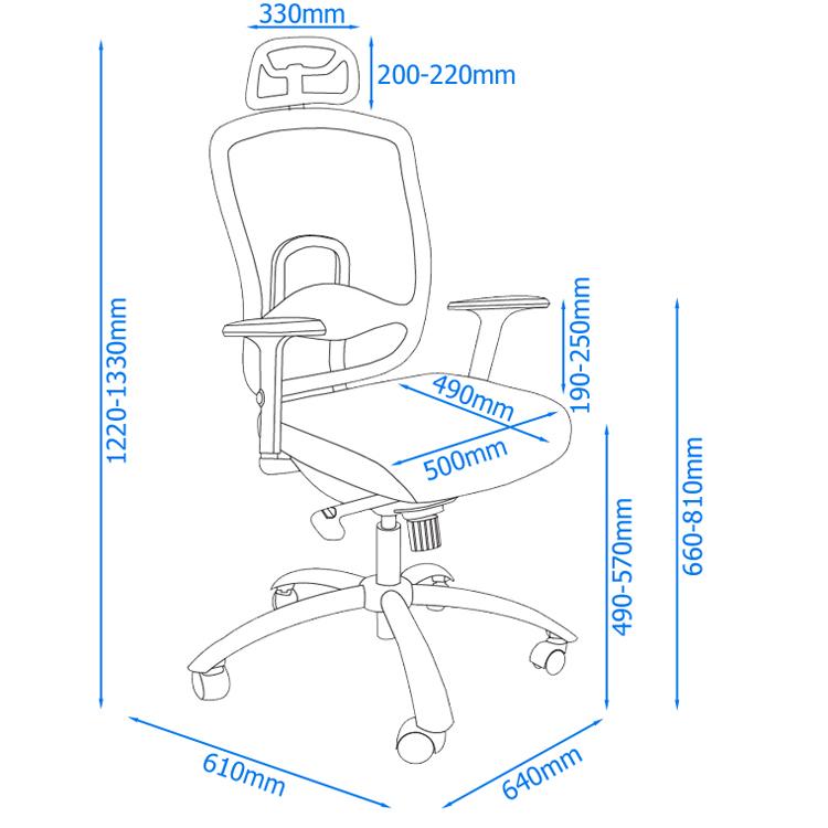 Alphason Miami Mesh Executive Chair (AOC2800BLK)
