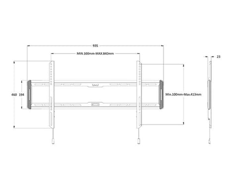 Multibrackets FLAT1015 - Universal Flat TV Wall Bracket
