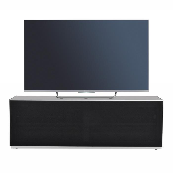Optimum Project 1300F Enclosed Graphite Grey TV Cabinet with Fabric Front
