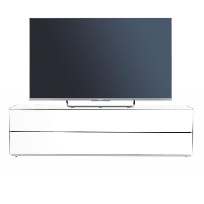 Optimum Project 1600GG Gloss White Enclosed TV Cabinet