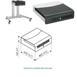 Vogels TD1584 Tall Mobile TV Trolley for Extra Large Screens