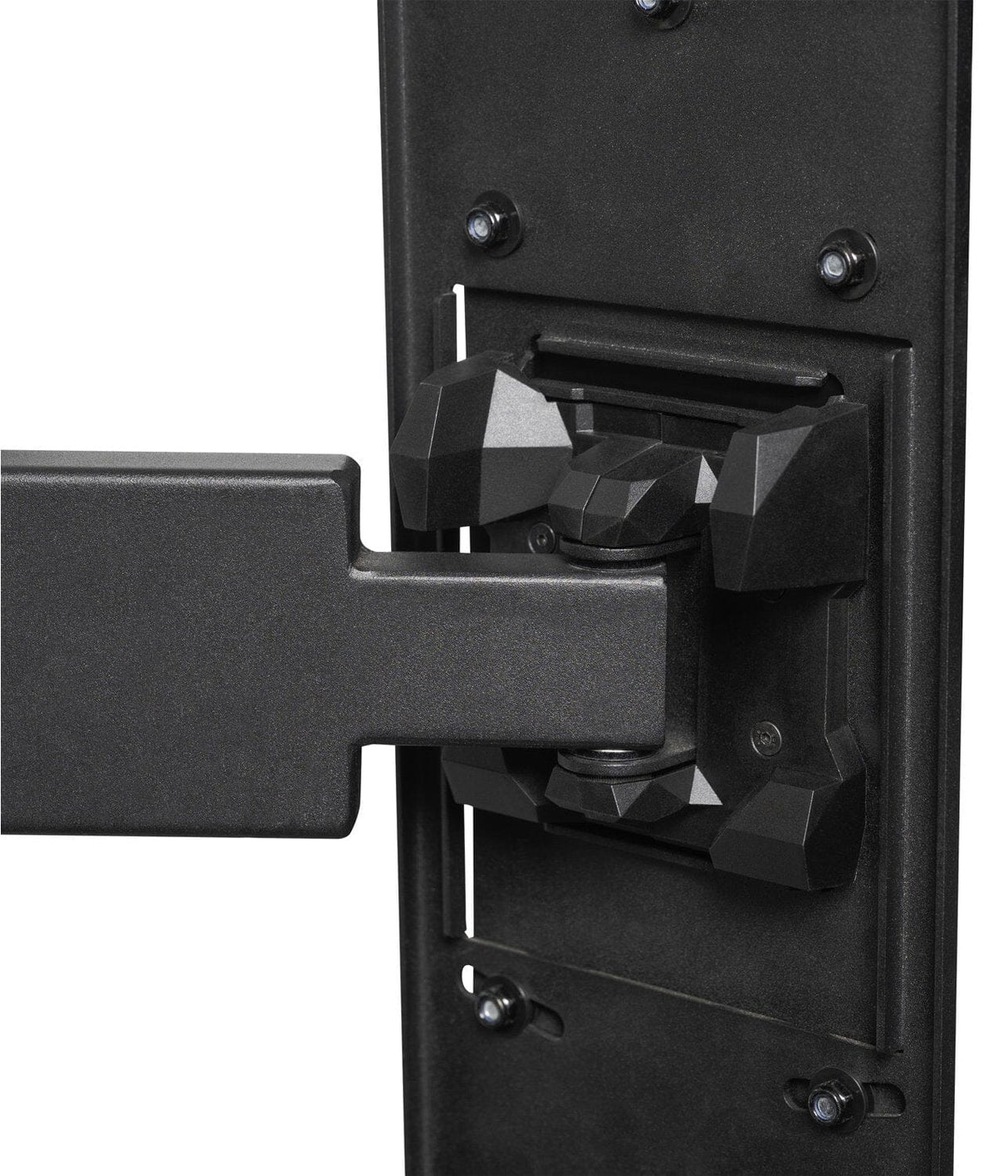 B-Tech BT8226 - Black Ultra Slim Double Arm TV Wall Mount, Tilt and Swivel