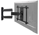 B-Tech BT8226 - Black Ultra Slim Double Arm TV Wall Mount, Tilt and Swivel