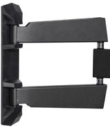 B-Tech BT8226 - Black Ultra Slim Double Arm TV Wall Mount, Tilt and Swivel
