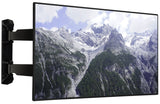 B-Tech BT8226 - Black Ultra Slim Double Arm TV Wall Mount, Tilt and Swivel