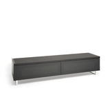 AVF PM160W Panorama Piano Gloss Black and Walnut Large TV Cabinet (406428)