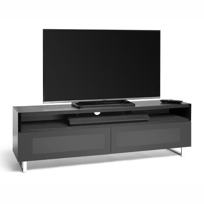 Techlink Panorama PM160+ Black Oak and Piano Gloss Black TV Cabinet (406434)