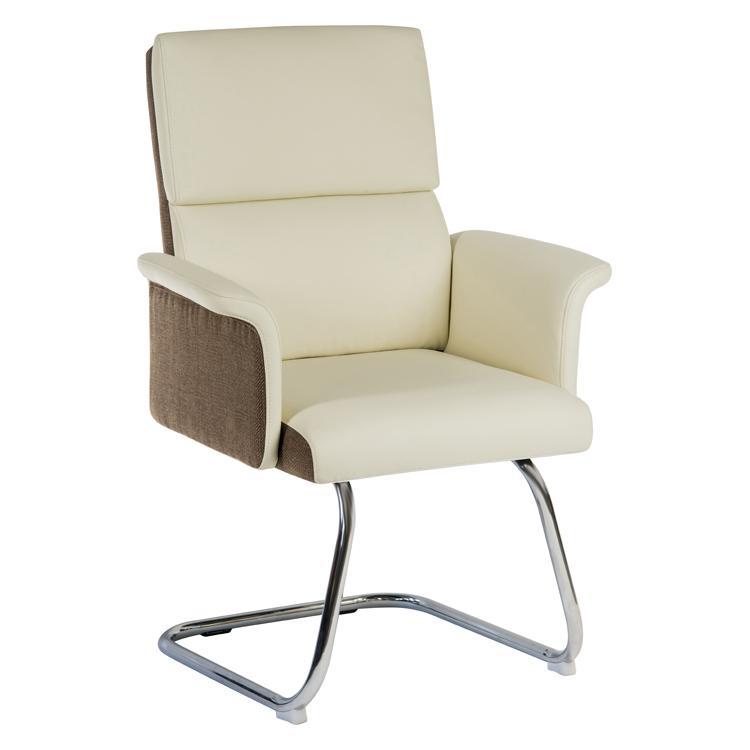 Teknik Elegance Medium Back Cream Leather Visitor Chair
