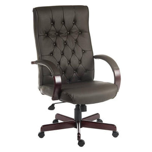 Teknik Warwick Brown Leather Executive Office Chair (B8501-BR)