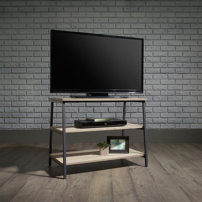 Teknik Industrial Style Trestle Table TV Stand in Charter Oak (5420034)