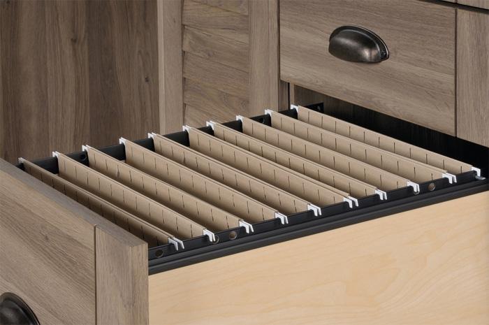 Teknik Louvre Hutch Office Desk (5415109)