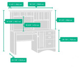 Teknik Louvre Hutch Office Desk (5415109)