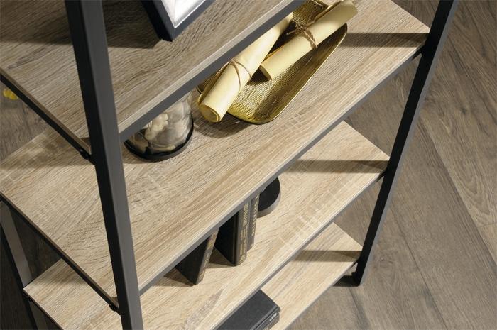 Teknik Industrial Style 4 Shelf Charter Oak Bookcase (5420277)