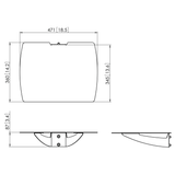 2 x Vogels PUA9507 Silver Shelves