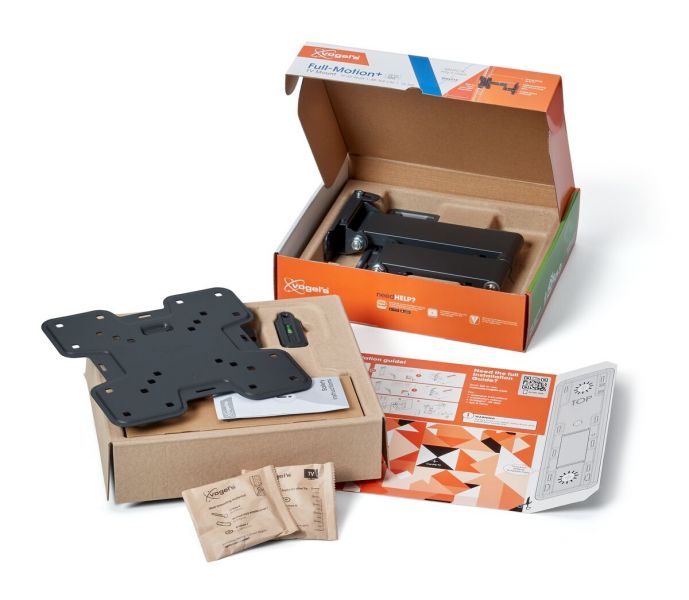 Vogels TVM 1245 TV (19-43") Double Arm Black TV Wall Bracket