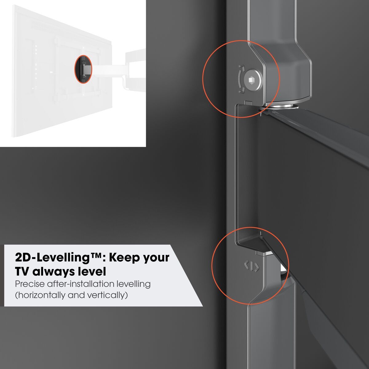 Vogels Elite TVM 5445 Black Full Motion TV Wall Bracket